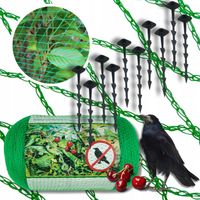 SIATKA NA OCZKO WODNE OCHRONNA NA truskawki PTAKI WZMACNIANA 4x5m +KOTWY