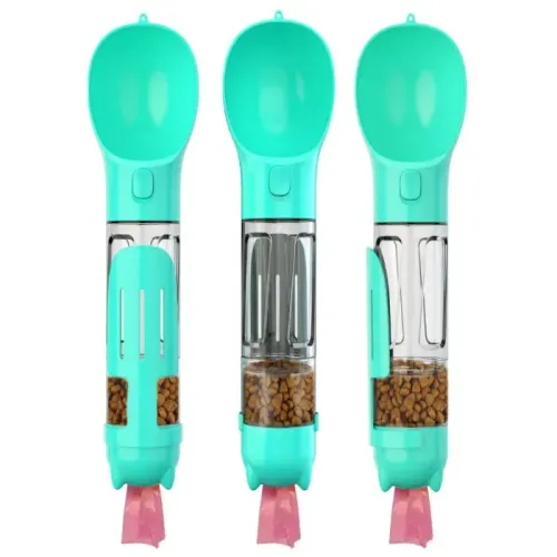 Butelka 300ml podajnik karmy poidło dla psa kota z podajnikiem worków na Arena.pl