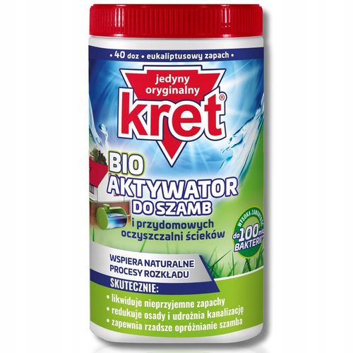 Kret Aktywator Bakterie do Szamba i Oczyszczalni Przydomowych Tłuszcze na Arena.pl