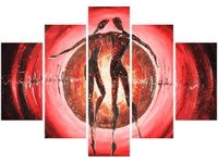 OBRAZ DANCING LOVE ABSTRAKCJA KOCHANKOWIE 3 KOLORY