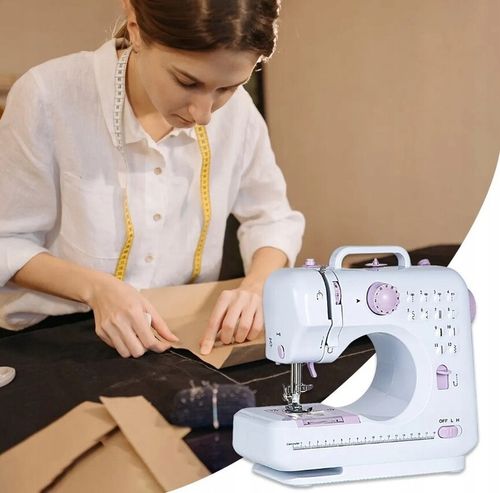 Domowa mini maszyna do szycia 12 ściegów z pedałem na Arena.pl