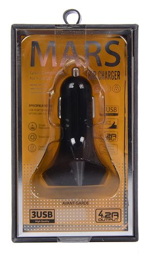 ADAPTER SAMOCHODOWY ŁADOWARKA USB X3 12V MOCNY na Arena.pl