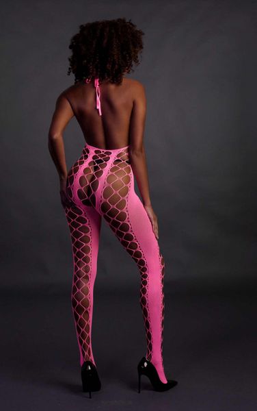 Bodystocking With Halterneck - Pink - Xs/Xl zdjęcie 5