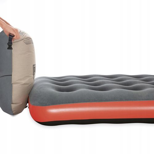 Materac dmuchany 203x152x22cm Roll&Relax Bestway 67703 z torbą pompującą na Arena.pl