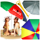 Parasol plażowy ogrodowy multicolor + STOJAK