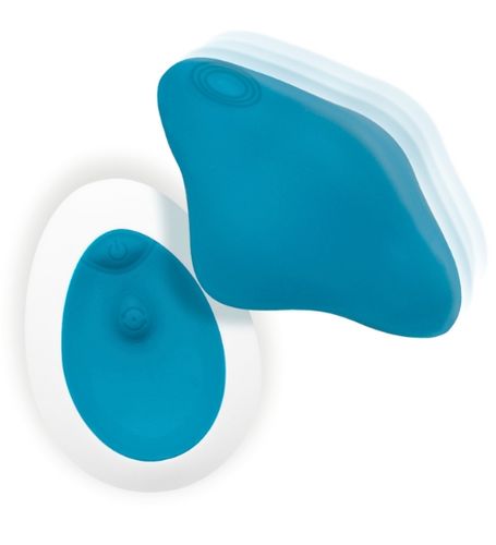 Turkusowy wibrator do majtek z pilotem na Arena.pl