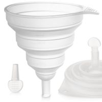 Duży Lejek Silikonowy Kuchenny Składany do Napełniania Butelek Pojemników