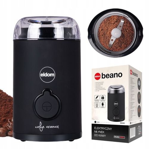 Elektryczny młynek do kawy MK90C beano Eldom czarny matowy 60g na Arena.pl