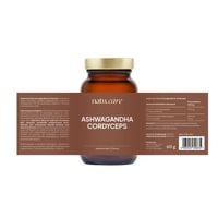 Ashwagandha KSM 66 Ekstrakt 120 Szt Stres Sen Pamięć Cordyceps Grzyby