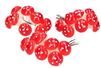 GRZYBKI DEKORACYJNE MUCHOMORKI 24SZT STROIK