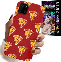 ETUI DO HUAWEI Y5P - WZÓR Z WESOŁĄ PIZZĄ NA CZERWONYM TLE