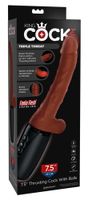 wibrator z pchnięciami king cock plus z jądrami 29 cm