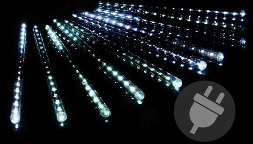 METEORY LED LAMPKI PADAJĄCY ŚNIEG SOPLE OŚWIETLENIE ŚWIĄTECZNE 50 CM IP44 na Arena.pl