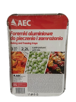 Foremki aluminiowe do zamrażania i pieczenia AEC z pokrywką