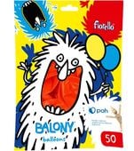 BALONY METAL 12" CZERWONY FIORELLO 50SZT 4802