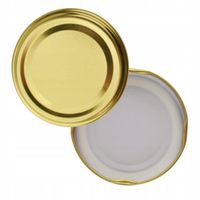 FI 82 Zakrętki nakrętki wieczka do słoików 82 mm 4 zaczepy 10 szt. złote