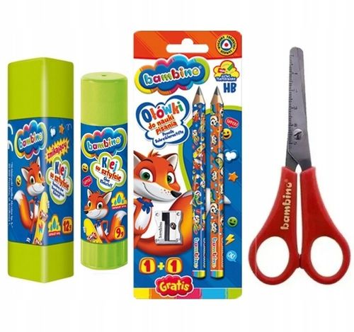BAMBINO Wyprawka Szkolna zestaw plastyczny 22el na Arena.pl