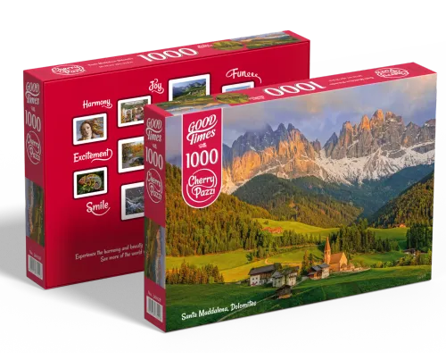 Puzzle 1000 elementów. Wioska Świętej Magdaleny w Dolomitach 30028 na Arena.pl