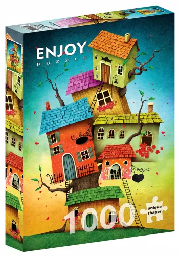 Enjoy Puzzle 1000 el. Bajkowe domy na Arena.pl