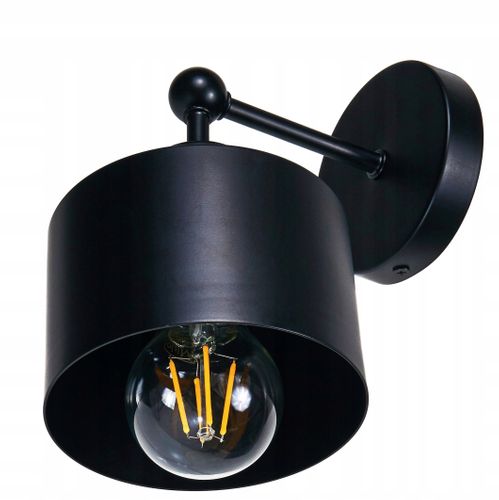 Lampa ścienna E27 czarny mat kinkiet na Arena.pl