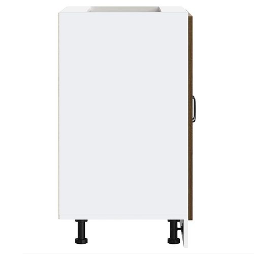 Szafka pod zlewozmywak, Kalmar, brązowy dąb, 60x46x81,5 cm na Arena.pl