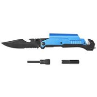 Nóż multinarzędzie krzesiwo latarka ostrze 9cm surviwal swe