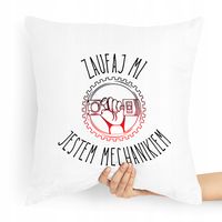 Poduszka Prezent Dla Mechanika Zaufaj Mi Z Nadrukiem Ze Zdjęciem