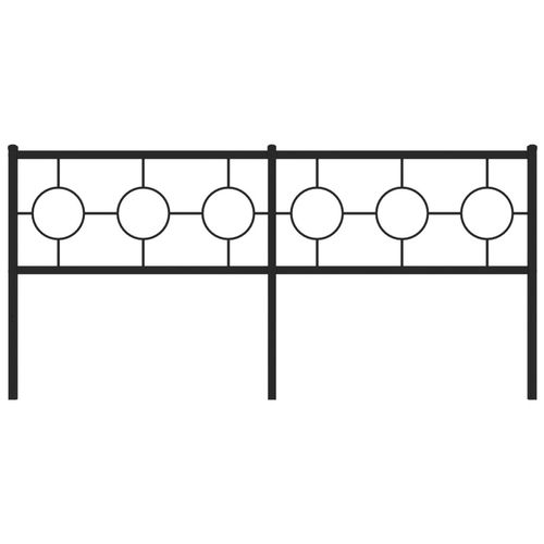 Metalowe wezgłowie, czarne, 180 cm na Arena.pl