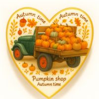 CIASTKO LUKROWANE PICKUP Z DYNIAMI ROZ. S SERCE NO3 JESIEŃ RĘCZNIE ROBIONE