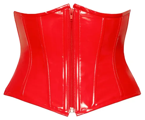 black level gorset talii sznurowany czerwony m błyszczący zip na Arena.pl