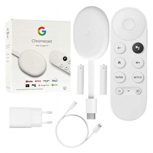 Odtwarzacz multimedialny SMART TV stick GOOGLE Chromecast 4K ANDROID zdjęcie 1