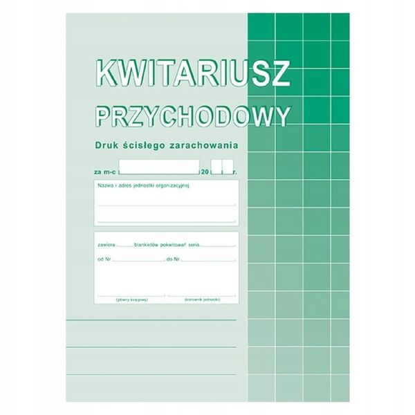 DRUK 400-3 KWITARIUSZ PRZYCHODOWY A5 zdjęcie 1