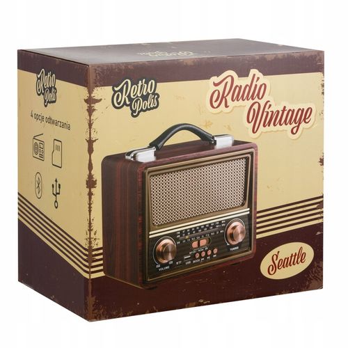 Radio sieciowo-bateryjne AM, FM, SW Retropolis Seattle na Arena.pl