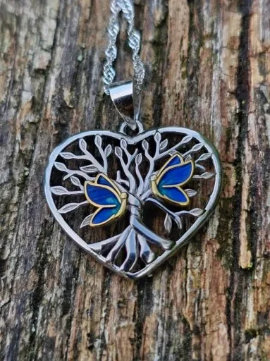 Srebrny Naszyjnik Serce ŁAŃCUSZEK z zawieszką celebrytka Srebro PRÓBA 925 zdjęcie 3