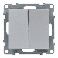 2 x 2 x ŁĄCZNIK ŚWIECZNIKOWY 10A ZACISKI AUTOMATYCZNE ALUMINIUM LEGRAND 721
