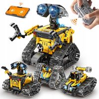 ZABAWKA ROBOT PROGRAMOWALNY DLA DZIECI 4W1 ZESTAW Z ŚWIATŁEM 2.4GHZ Z PILOT