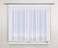 Firana gotowa 300x110,prosta,woal,gipiura 8 cm