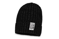 Broel MARCELA czapka dla dziewczynki beanie czarna 52-54