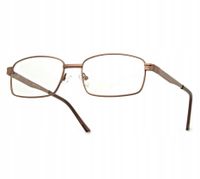 MĘSKIE Okulary Oprawki KOREKCYJNE zerówki Optyczne flexy SUNOPTIC Brązowe