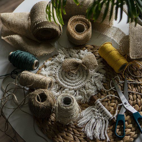 Sznurek bawełniany żółty 2mm/55 m/100 g na Arena.pl