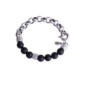 bransoletka z onyxem (b22/men/61ag cz.)