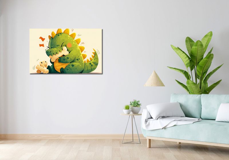 Obraz 100x60cm Uroczy Dinozaur zdjęcie 2