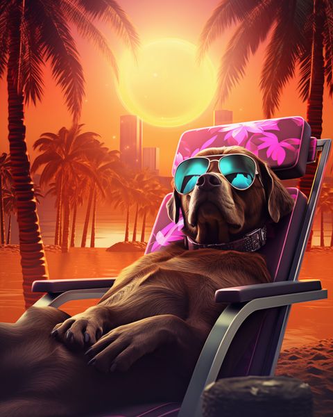 Plakat 40x50cm Lato w Stylu zdjęcie 1