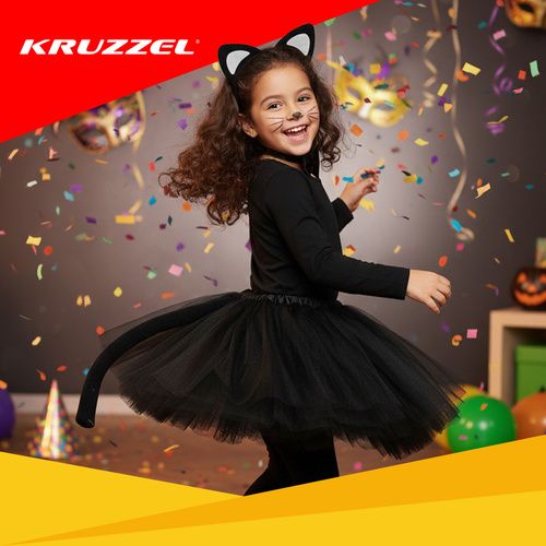 Strój Kotka - Czarny 4El. Kruzzel 26518 na Arena.pl