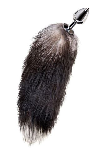 silver anal plug with a fox tail na Arena.pl