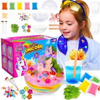 ZESTAW KREATYWNY DO TWORZENIA KRYSZTAŁ JEDNOROŻEC TERRARIUM DIY DLA DZIECI