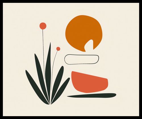 Plakat 60x50cm Abstrakcyjny Zen na Arena.pl