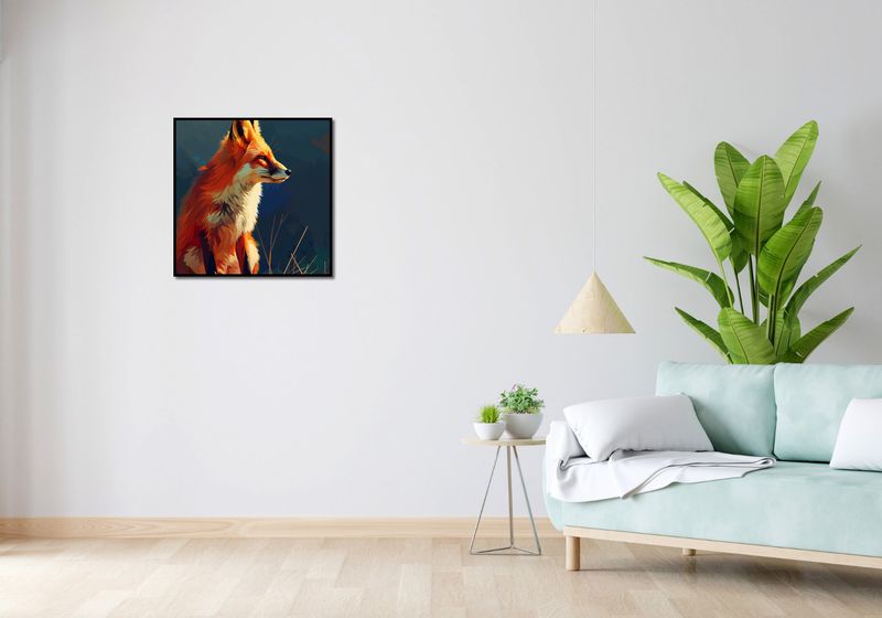 Plakat 60x60cm Spojrzenie Lisicy zdjęcie 4