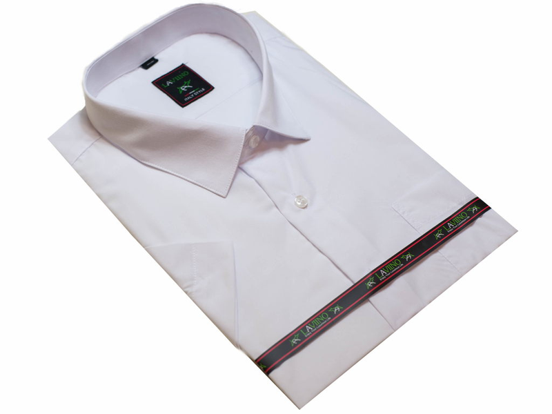 BIAŁA koszula męska z krótkim rękawem duże rozmiary 48/49 - 4XL zdjęcie 2