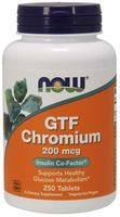 NOW FOODS GTF Chromium - Chrom GTF 200 mcg (250 tabl.)